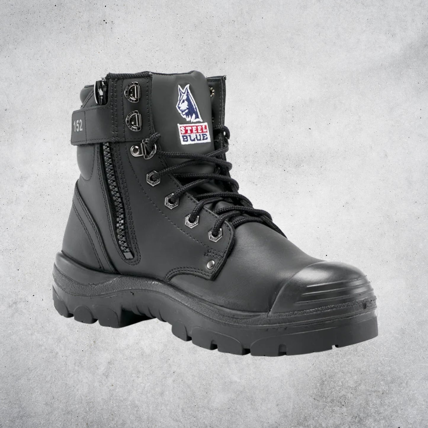 STEEL BLUE 332152 ARGYLE ZIP TPU / BUMP CAP BOOTS - BLACK