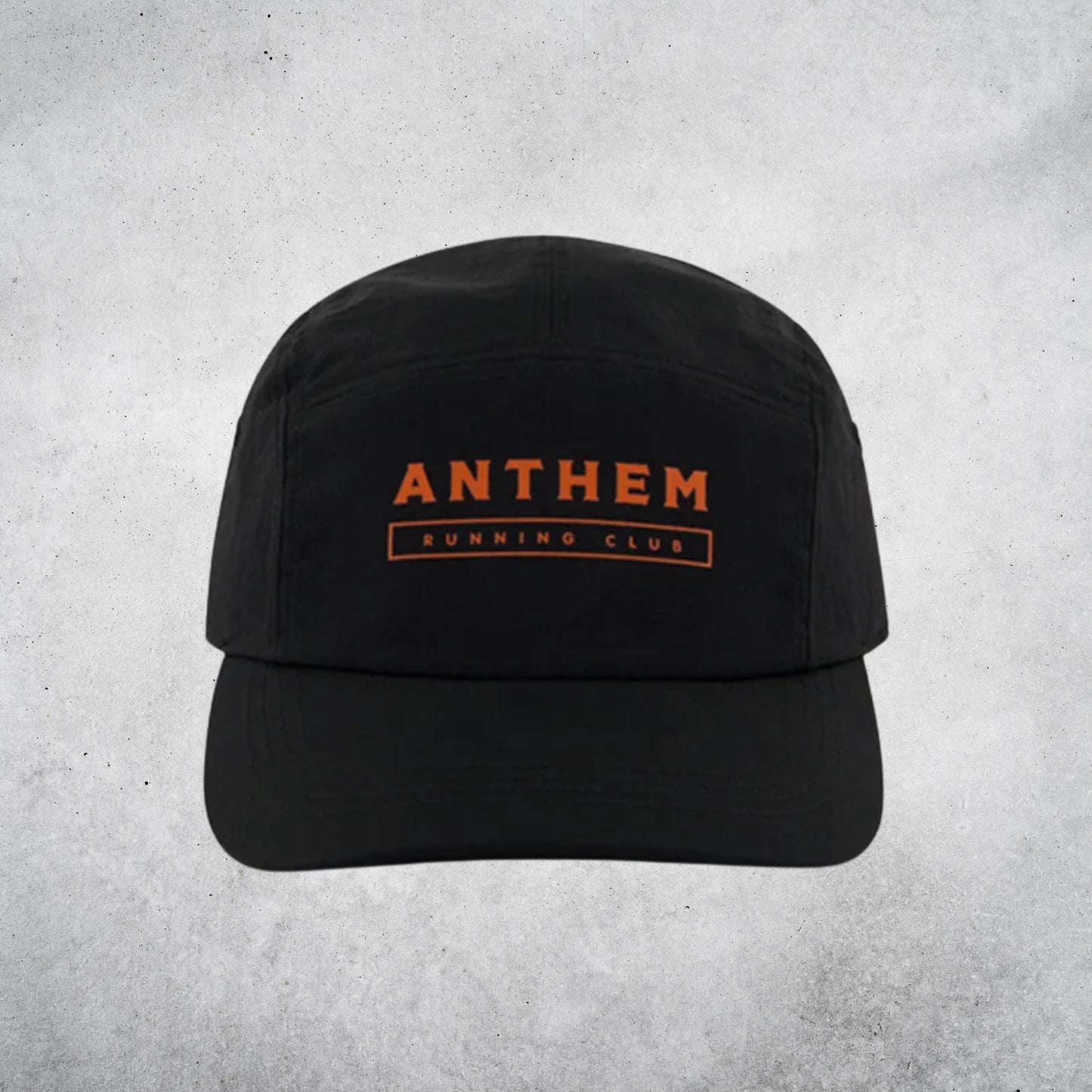 ANTHEM RUN CLUB 5 PANEL HAT - BLACK