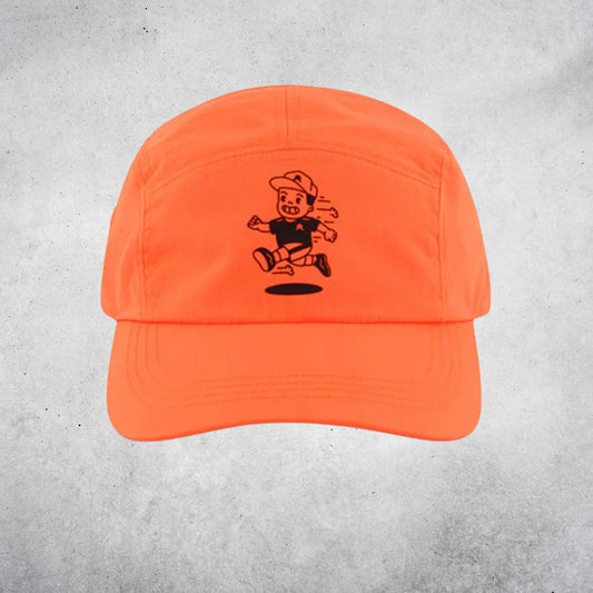 ANTHEM RUN CLUB 5 PANEL HAT - ORANGE