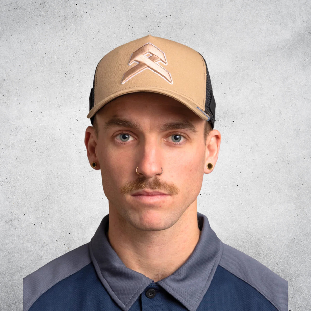 ANTHEM ICON TRUCKER CAP - KHAKI (ONE SIZE)