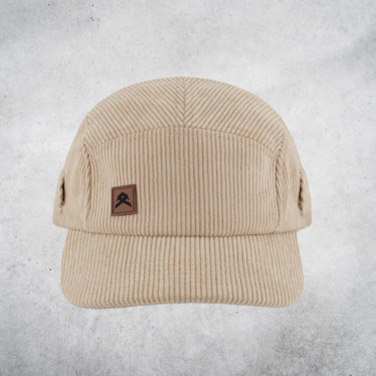 ANTHEM CORDUROY 5 PANEL HAT - KHAKI