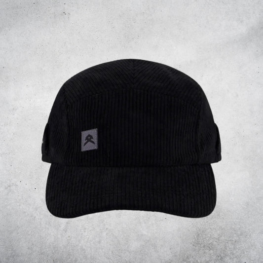 ANTHEM CORDUROY 5 PANEL HAT - BLACK