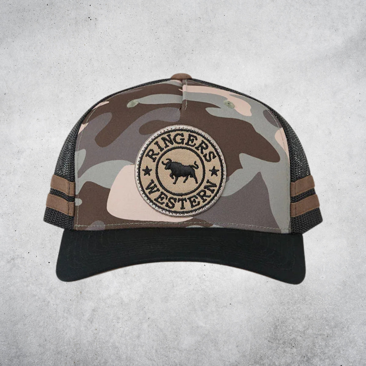Hard Find Camo McCoy Trucker Cap - Camo