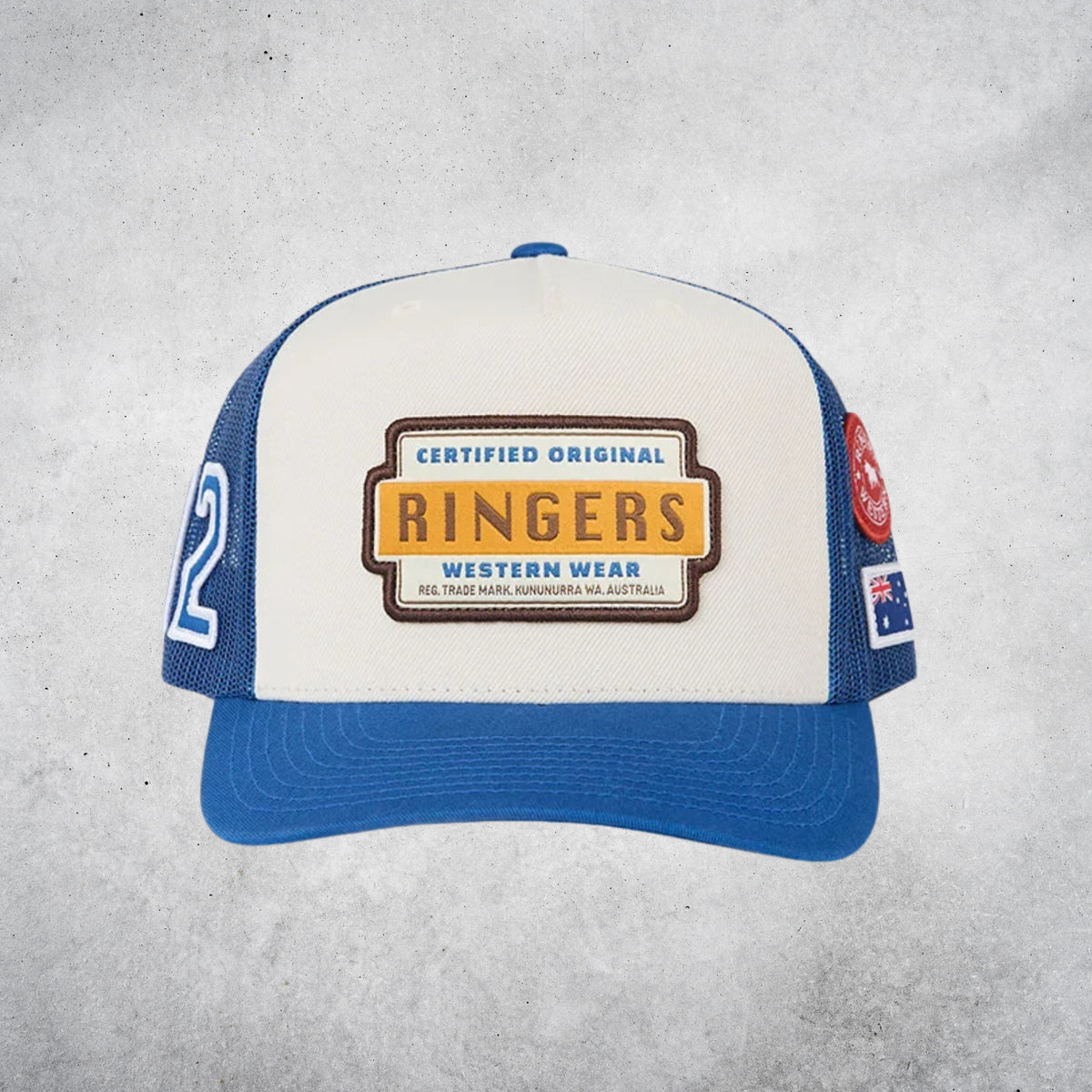 Drive By Deep Fit Trucker Cap -  Blue / Cream