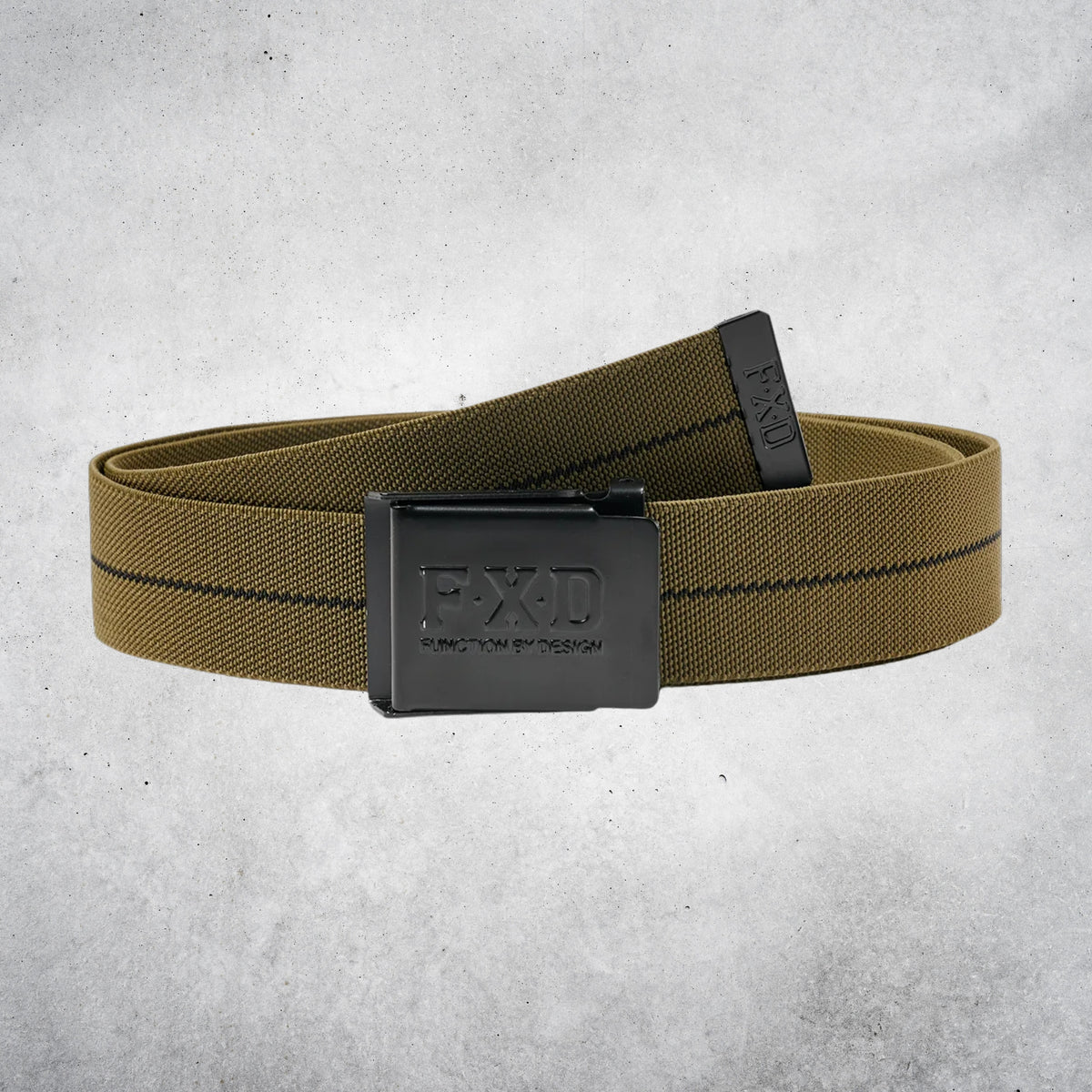 FXD CB◆3 STRETCH CANVAS WORK BELT - OLIVE
