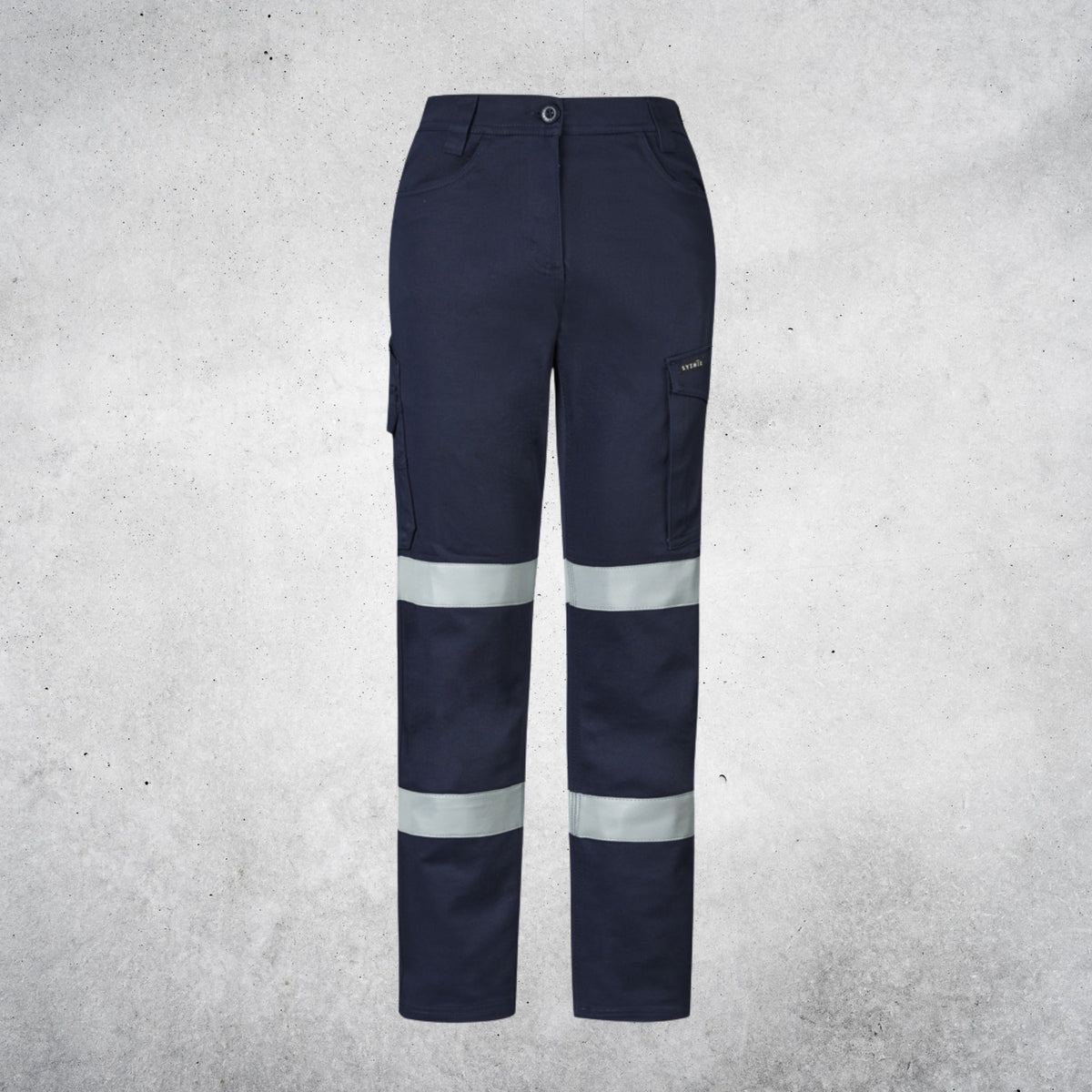 WOMENS ESSENTIAL STRETCH TAPED CARGO PANT - NAVY