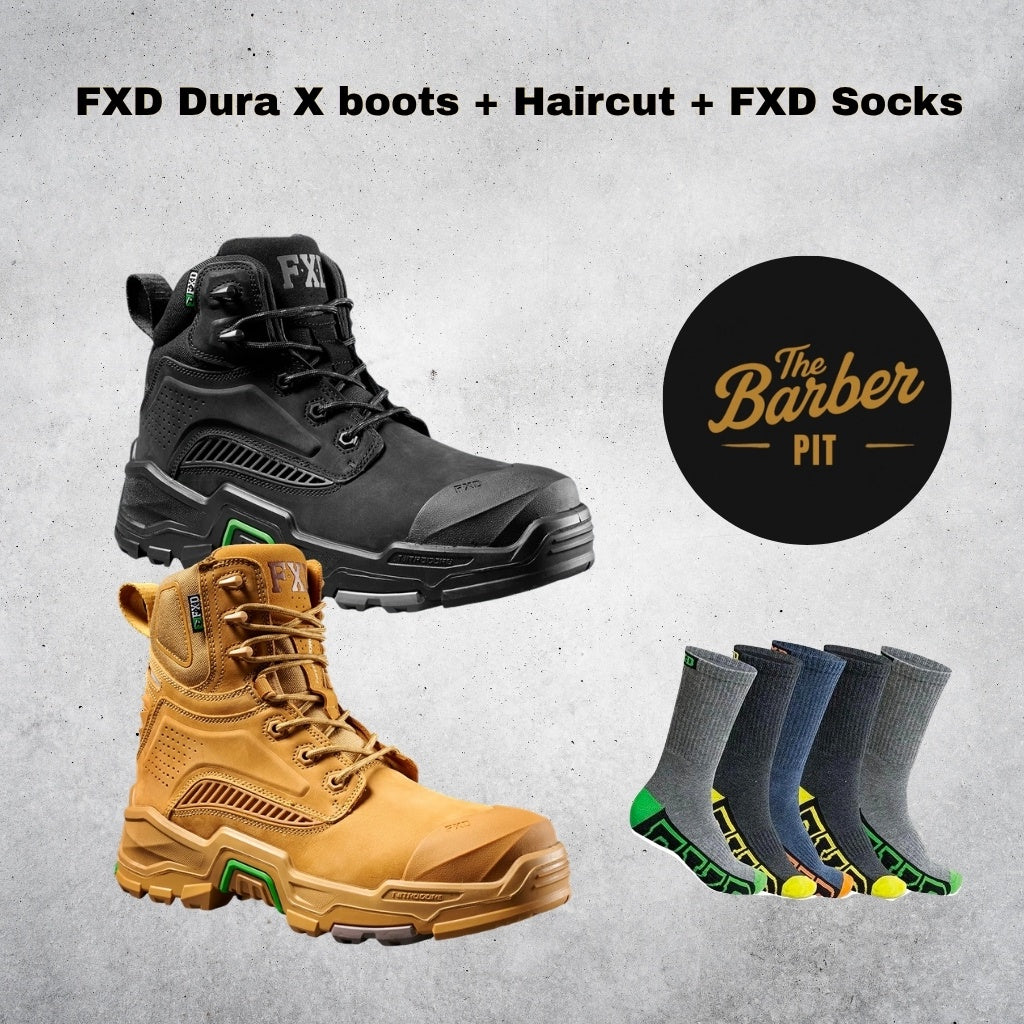 ULTIMATE BUNDLE: FXD Dura X Boots | Socks | Haircut