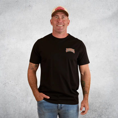 RINGERS WESTERN DO NOT HARM TAKE NO BULLS MENS LOOSE FIT T-SHIRT - BLACK