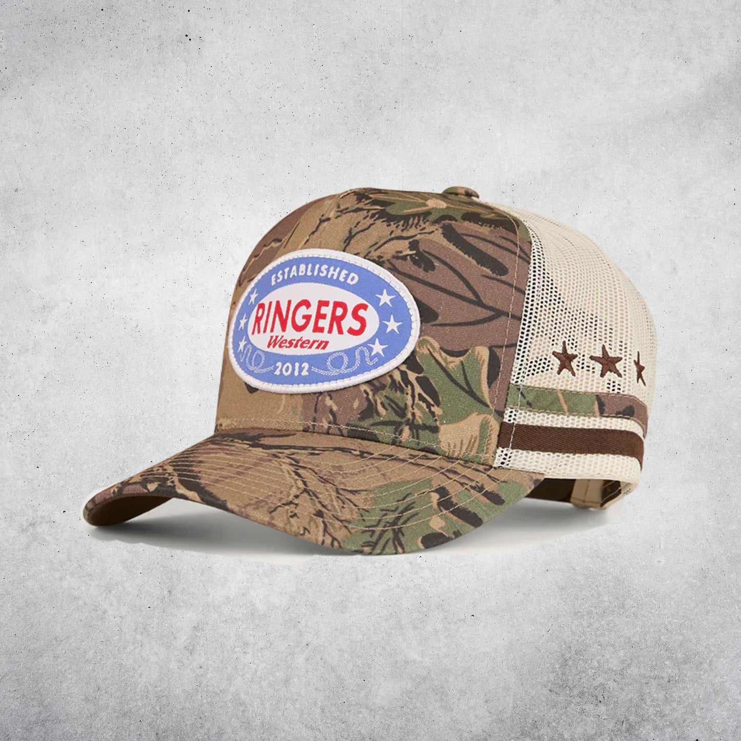 RINGERS WESTERN SHOOTER DEEP FIT TRUCKER CAP - CAMO