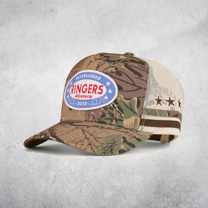 RINGERS WESTERN SHOOTER DEEP FIT TRUCKER CAP - CAMO