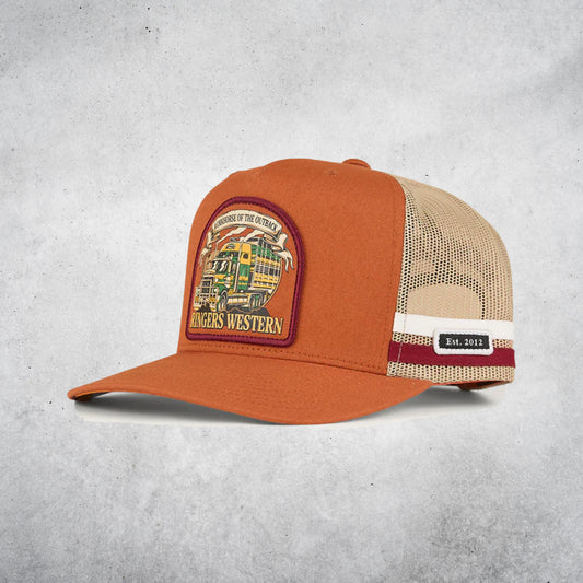 Workhorse Deep Fit Trucker Cap - Rust