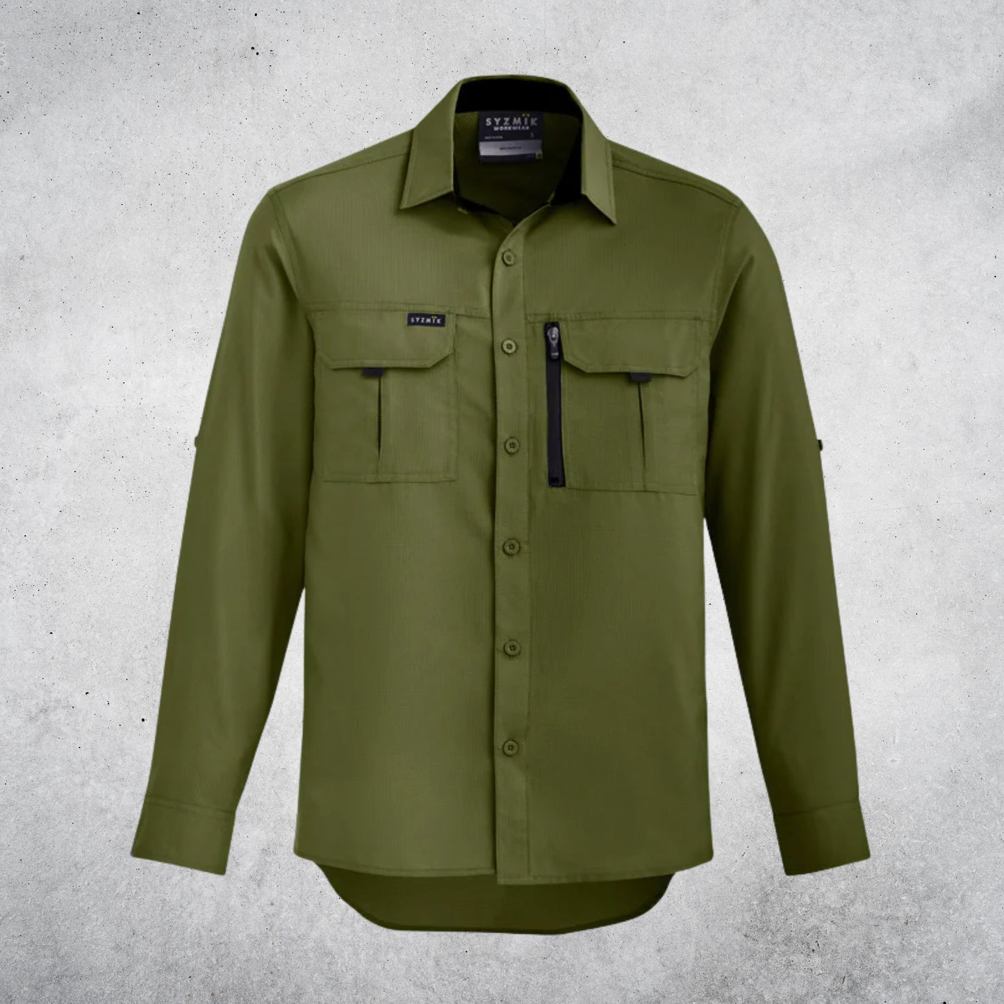 SYZMIK MENS OUTDOOR LONG SLEEVE SHIRT