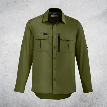 SYZMIK MENS OUTDOOR LONG SLEEVE SHIRT