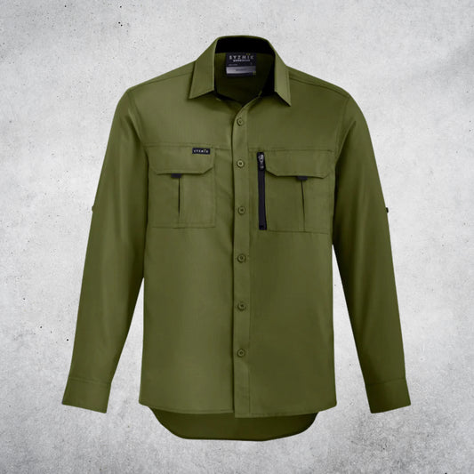 SYZMIK MENS OUTDOOR LONG SLEEVE SHIRT