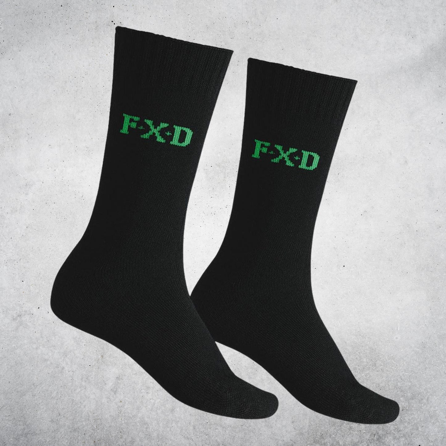 FXD SK-5 BAMBOO SOCKS 2 PACK BLACK