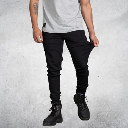 ANTHEM TECH STRETCH DENIM PANTS - BLACK WASH