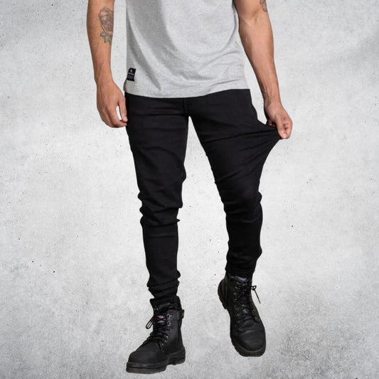 ANTHEM TECH STRETCH DENIM PANTS - BLACK WASH