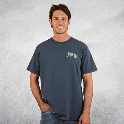 Poster Mens Loose Fit T-Shirt -  Washed Navy