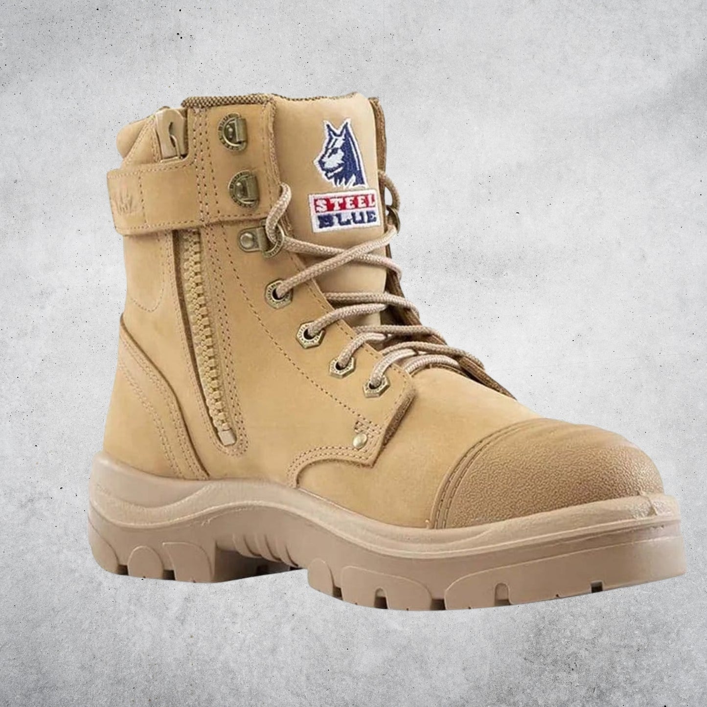 STEEL BLUE 312652 - ARGYLE ZIP SCUFF CAP BOOTS - SAND