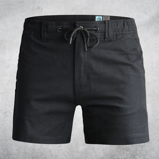 FORM S1 | NDUR CANVAS WORK SHORTS – BLACK