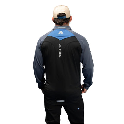 ANTHEM HI FLOW LONG SLEEVE PERFORMANCE POLO - BLACK - The Work Pit
