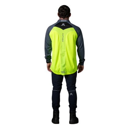 ANTHEM HI FLOW LONG SLEEVE PERFORMANCE POLO - HI VIS YELLOW - The Work Pit