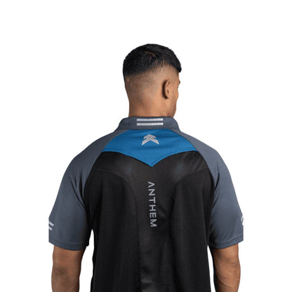 ANTHEM HI FLOW PERFORMANCE POLO - BLACK - The Work Pit