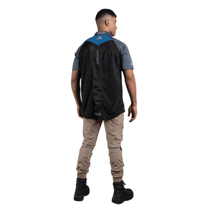 ANTHEM HI FLOW PERFORMANCE POLO - BLACK - The Work Pit