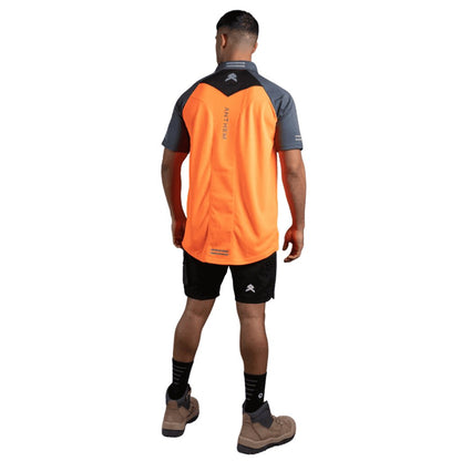 ANTHEM HI FLOW PERFORMANCE POLO - HI VIS ORANGE - The Work Pit