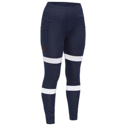 BISLEY WOMENS FLX & MOVE™ BIOMOTION TAPED JEGGING - DENIM - The Work Pit