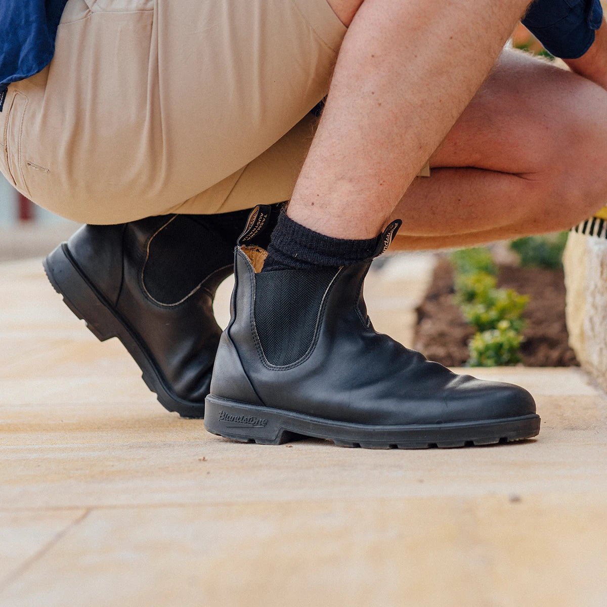 BLUNDSTONE #610 - UNISEX NON SAFETY BOOTS - BLACK - The Work Pit