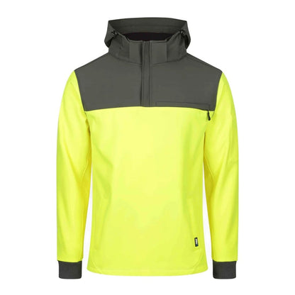 FORM WORKWEAR 2 IN 1 HI VIS HOODIE YELLOW - The Work Pit