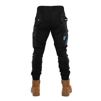 FORM | FB1 CUFFED WORK PANTS - BLACK