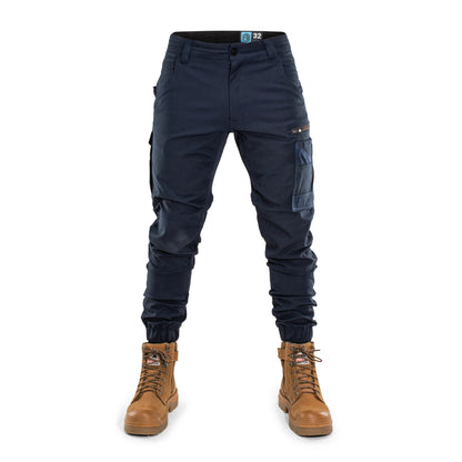 FORM | FB1 CUFFED WORK PANTS - NAVY