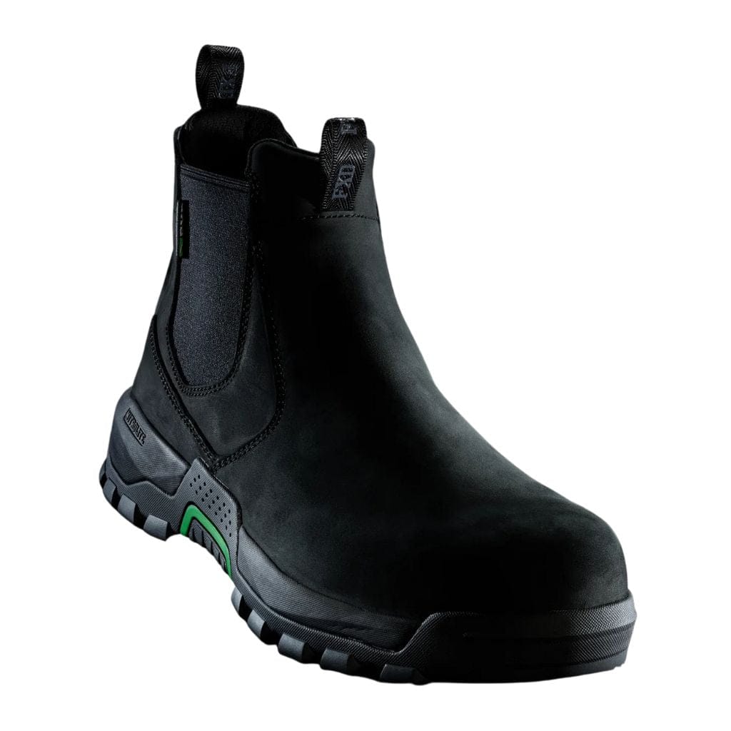 FXD WB - 4 ELASTIC SIDE SAFETY BOOT BLACK - The Work Pit