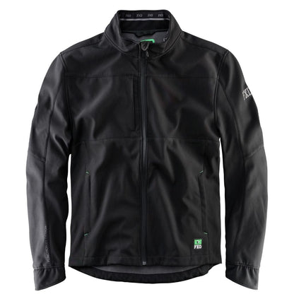 FXD WO - 3 SOFT SHELL WORK JACKET - BLACK - The Work Pit