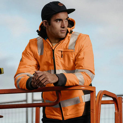 FORM | FT6 Hi Vis Taped Jacket - Orange
