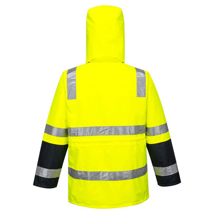 HUSKI VENTURE 4in1 DAY/NIGHT JACKET - YELLOW/NAVY - The Work Pit