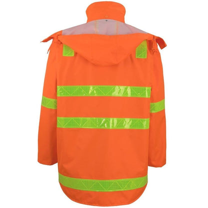 JB V/ROAD ZIP/OFF SLEEVE JACKET ORANGE - The Work Pit
