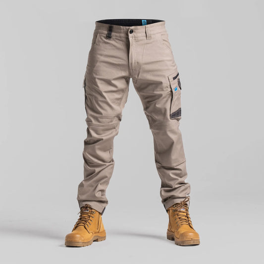 FORM | P2 NDUR STRAIGHT CANVAS WORK PANTS - KHAKI