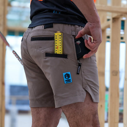 S4 | NYTX™ Stretch Work Shorts – Khaki