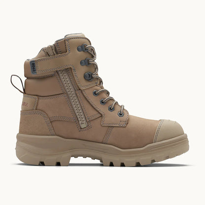 BLUNDSTONE #8063 UNISEX ROTOFLEX SAFETY BOOTS - STONE