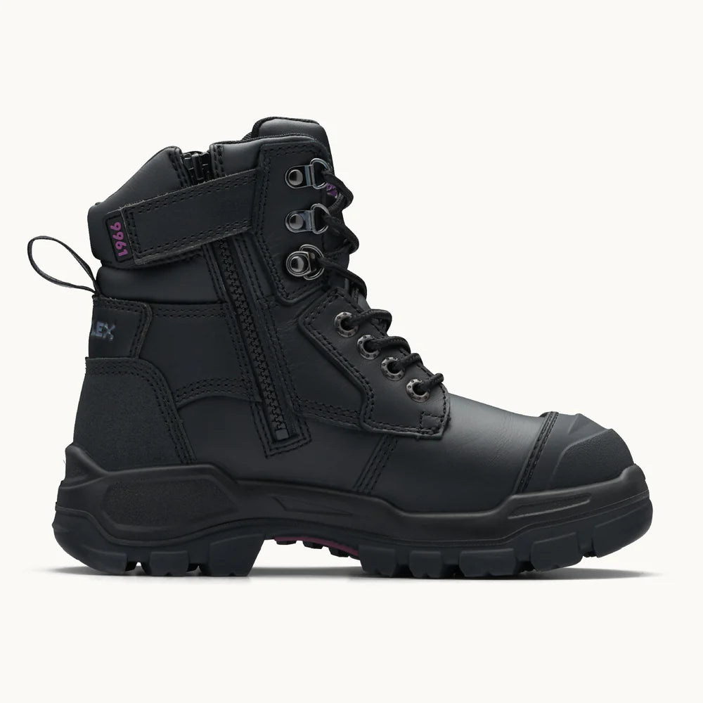 BLUNDSTONE #9961 - 150mm ZIPSIDE WOMENS BOOTS - BLACK