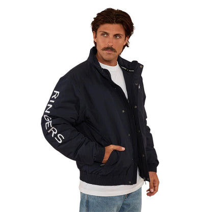 RINGERS WESTERN MENS KIDMAN JACKET NAVY/WHITE - The Work Pit