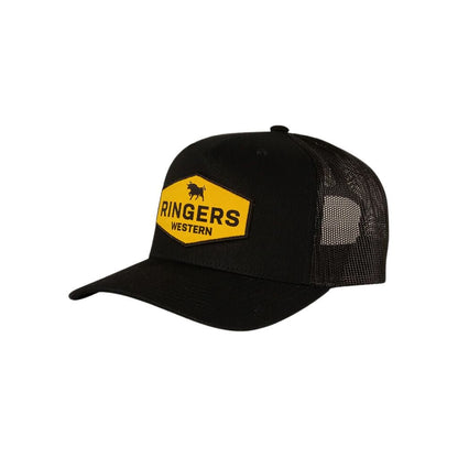 RINGERS WESTERN SCOTTY TRUCKER CAP - BLACK - The Work Pit