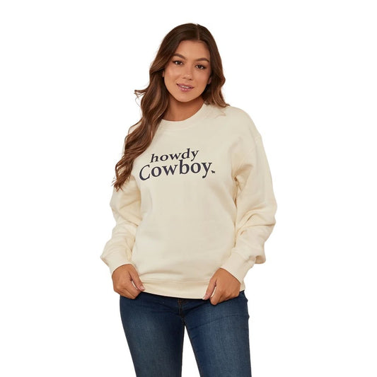 RINGERS WESTERN SECRETS WOMENS CREW OFF WHITE - The Work Pit