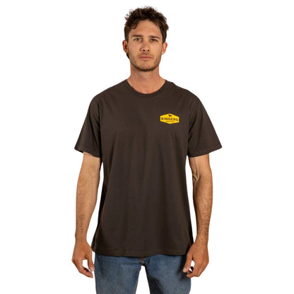 RINGERS WESTERN SERVO NMENS LOOSE FIT T - SHIRT - CHARCOAL - The Work Pit