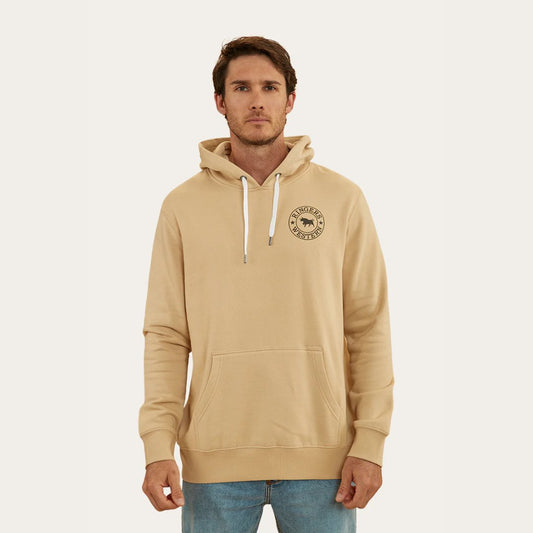 RINGERS WESTERN SIGNATURE BULL MENS PULLOVER HOODIE - DARK SAND/ESPRESSO - The Work Pit