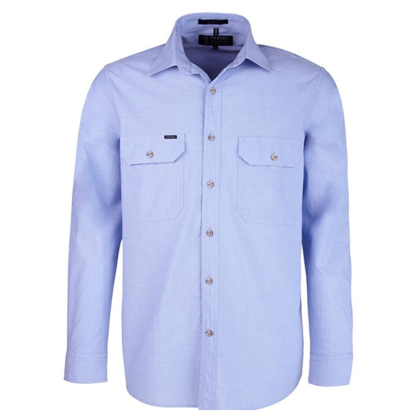 PILBARA MEN'S CHAMBRAY LONG SLEEVE SHIRT