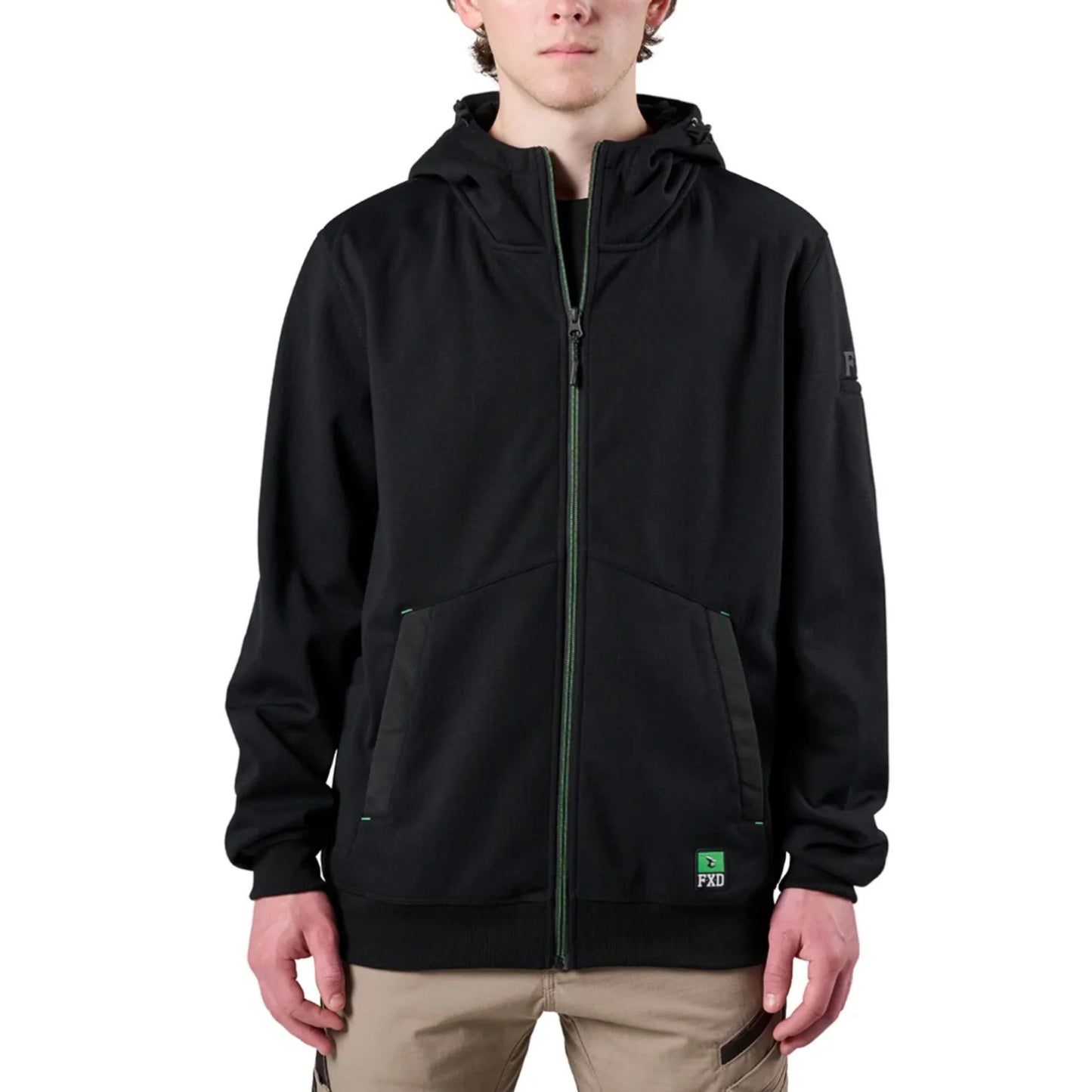WF-3 ZIP THRU HOODIE – BLACK | 5K WATERPROOF & WINDPROOF